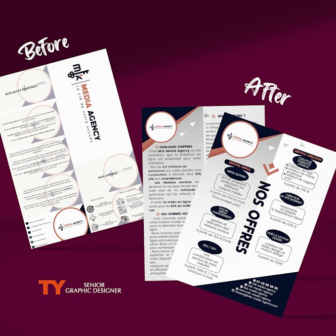 design a flyer, affiche, a high quality and creative