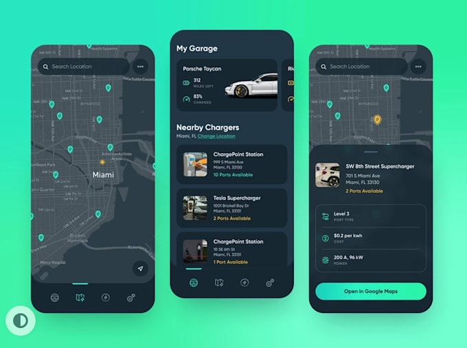 develop ev charging app, electronic car charging app, tracking app