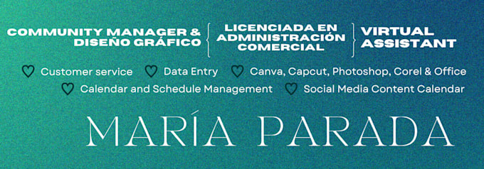 help you remotely as a virtual assistant and community manager