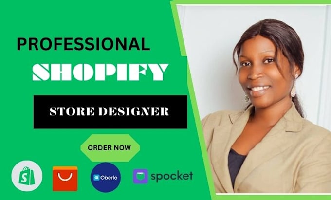 create  shopify dropshipping store, shopify website, and shopify store design