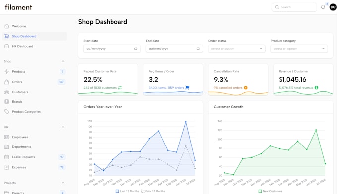 build modern saas web app PHP javascript ai integration