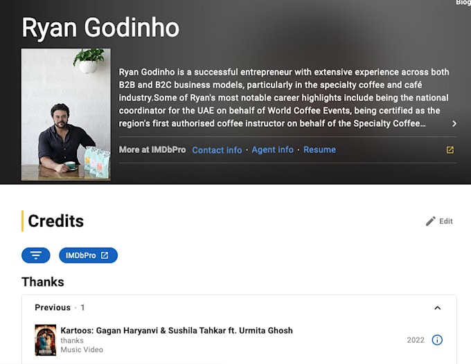 help you create your imdb with permanent photo