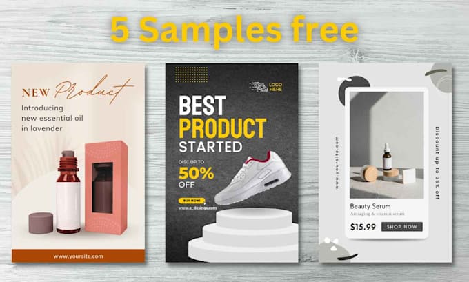 design custom pinterest pins, ads and short videos for you