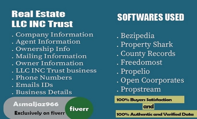 do skip tracing for llcs inc trust and business owners with contacts