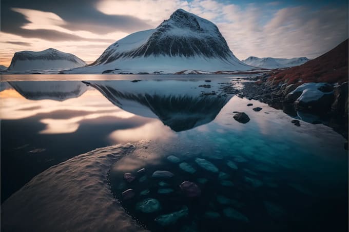 create a beautiful ai generated landscape