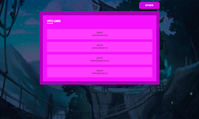 Create a landing page web for your minecraft server by Danteistheman ...