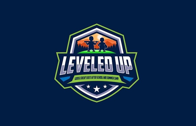 create awesome summer camp logo