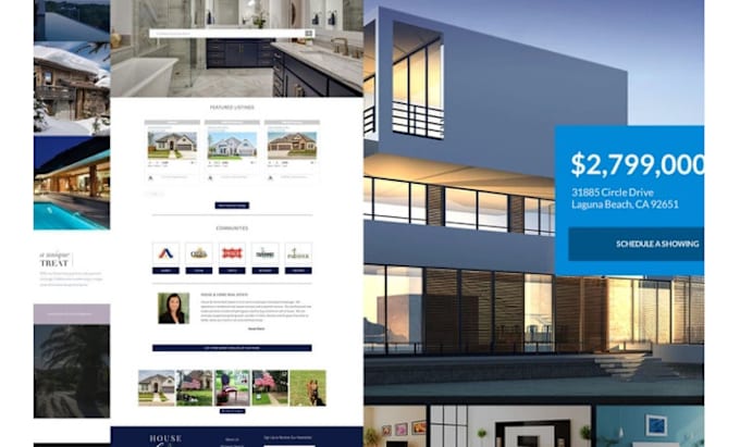 design your real estate website in wordpress, wix with idx mls
