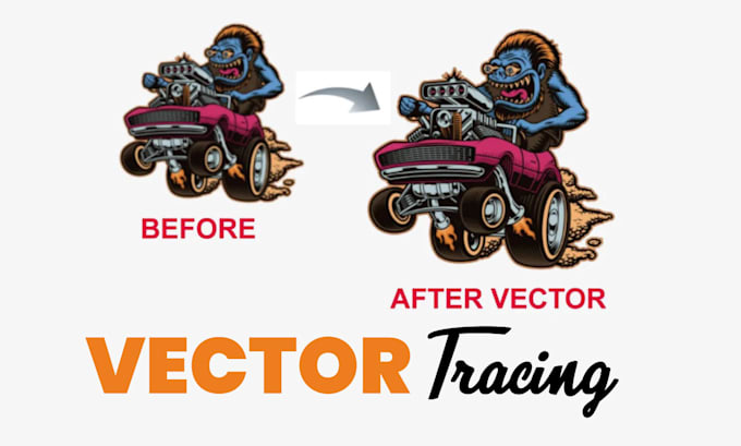 do vector tracing and convert jpg png to vector ai svg eps