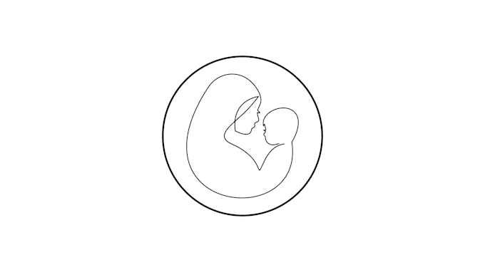 do simple minimal line art logo design