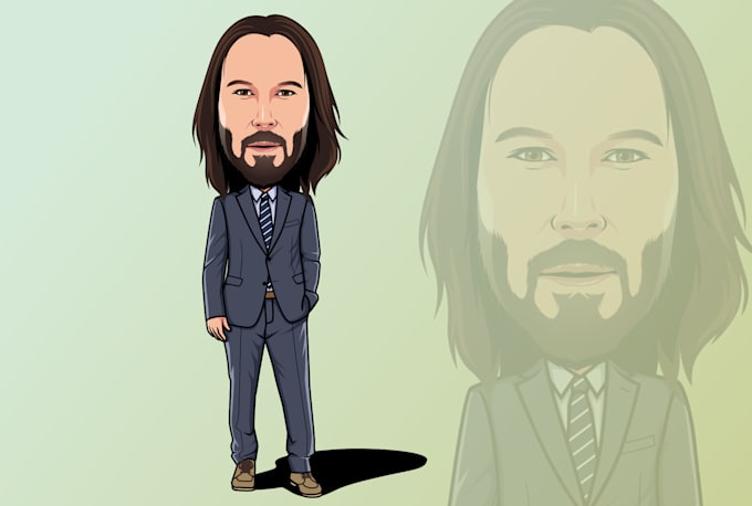 draw custom big head cartoon for memorable and unique gifts