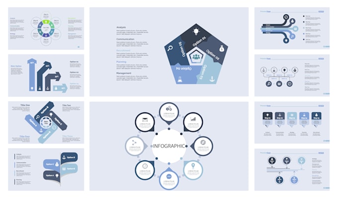 create clear process flowcharts and diagrams for business presentations