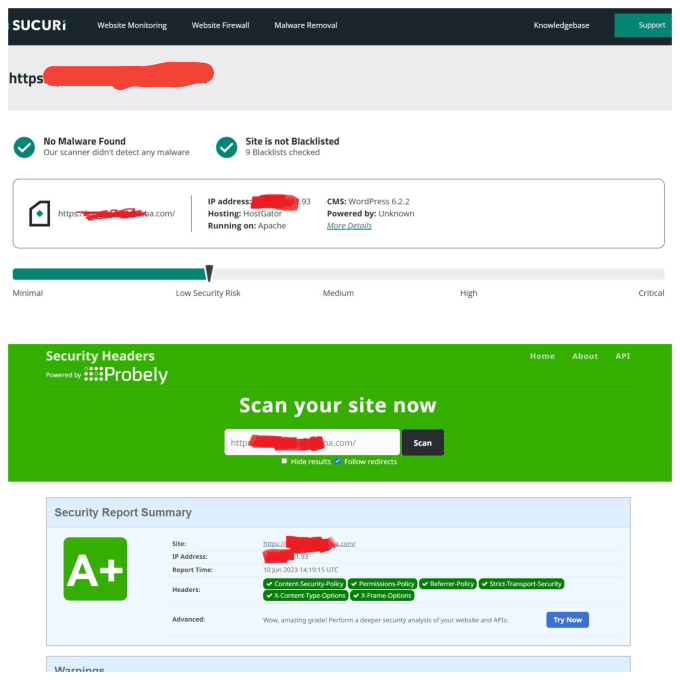 solved wordpress website error, bug fixing and cyber attack