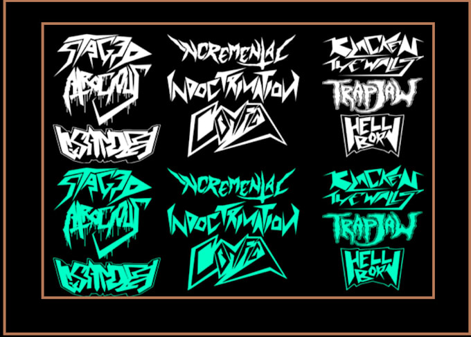 design thrash metal logo design