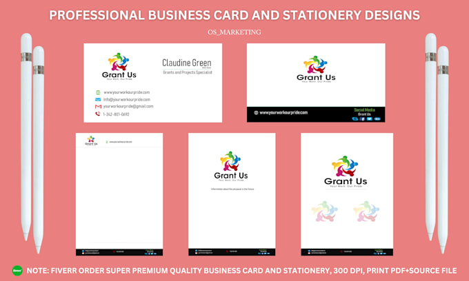 do business card, letterhead, and stationery design