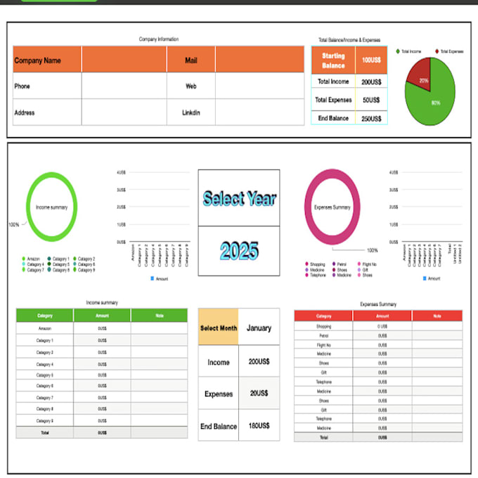 build you an interactive finance dashboard with automation
