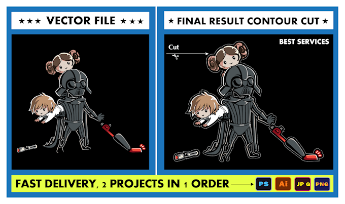 convert raster, png to vector perfectly