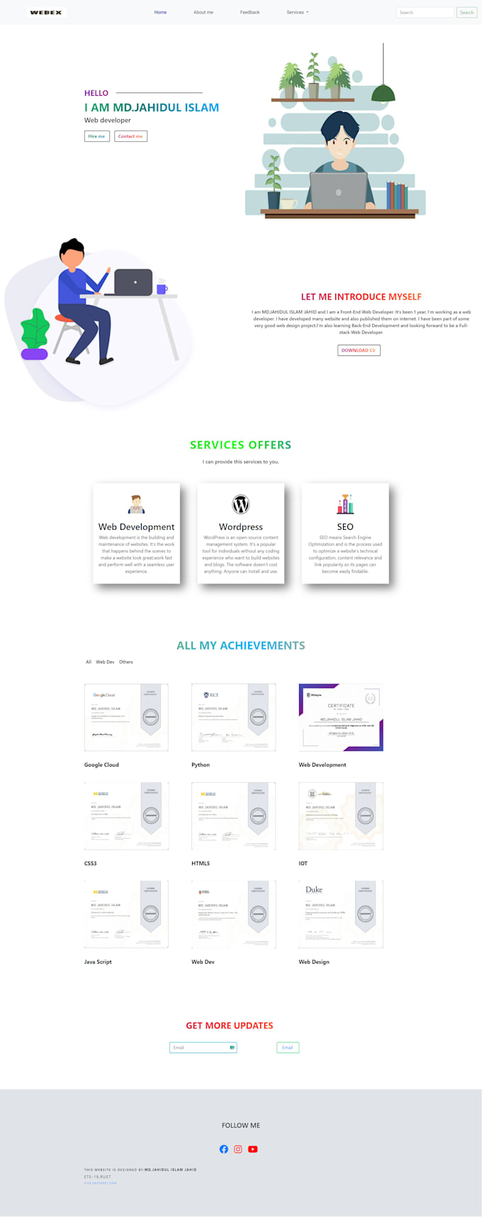Design professional responsive website using html , css and javascript ...