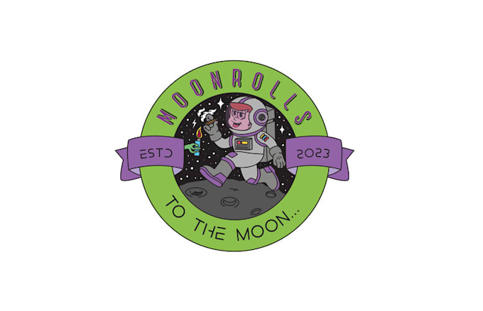 design hippest astronaut smoking cannabis logo