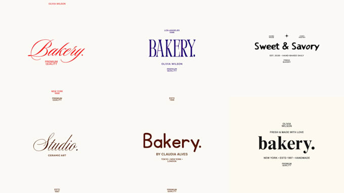 create aesthetic and trendy logo