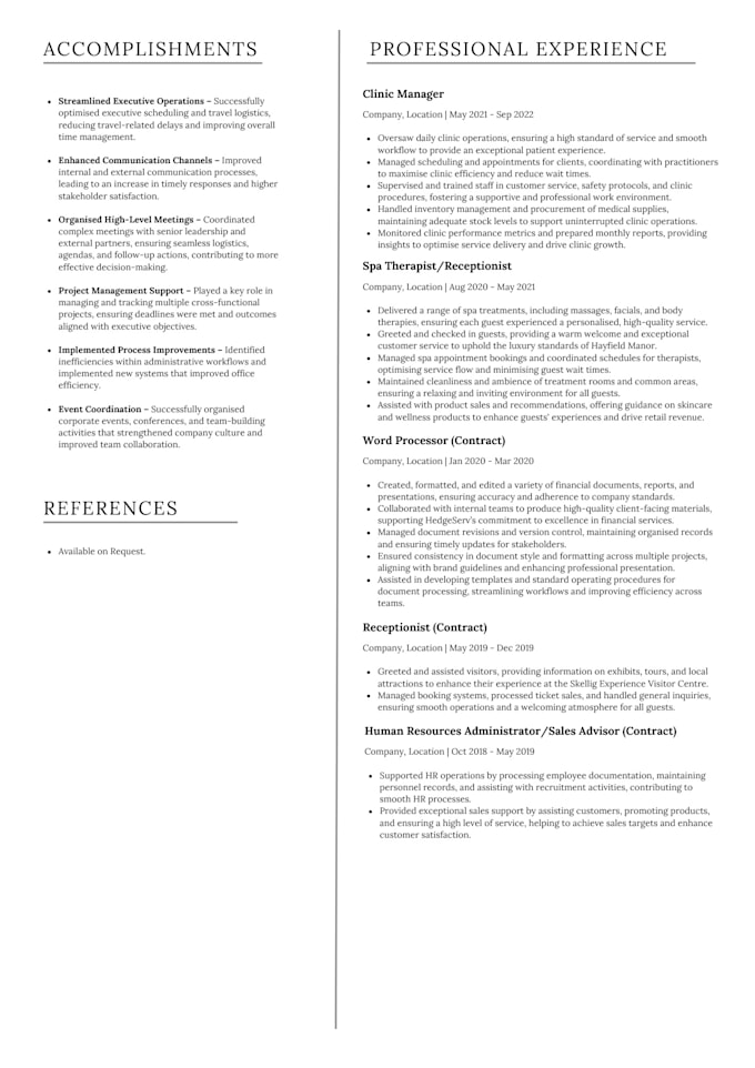 write and edit a professional CV, resume, and cover letter