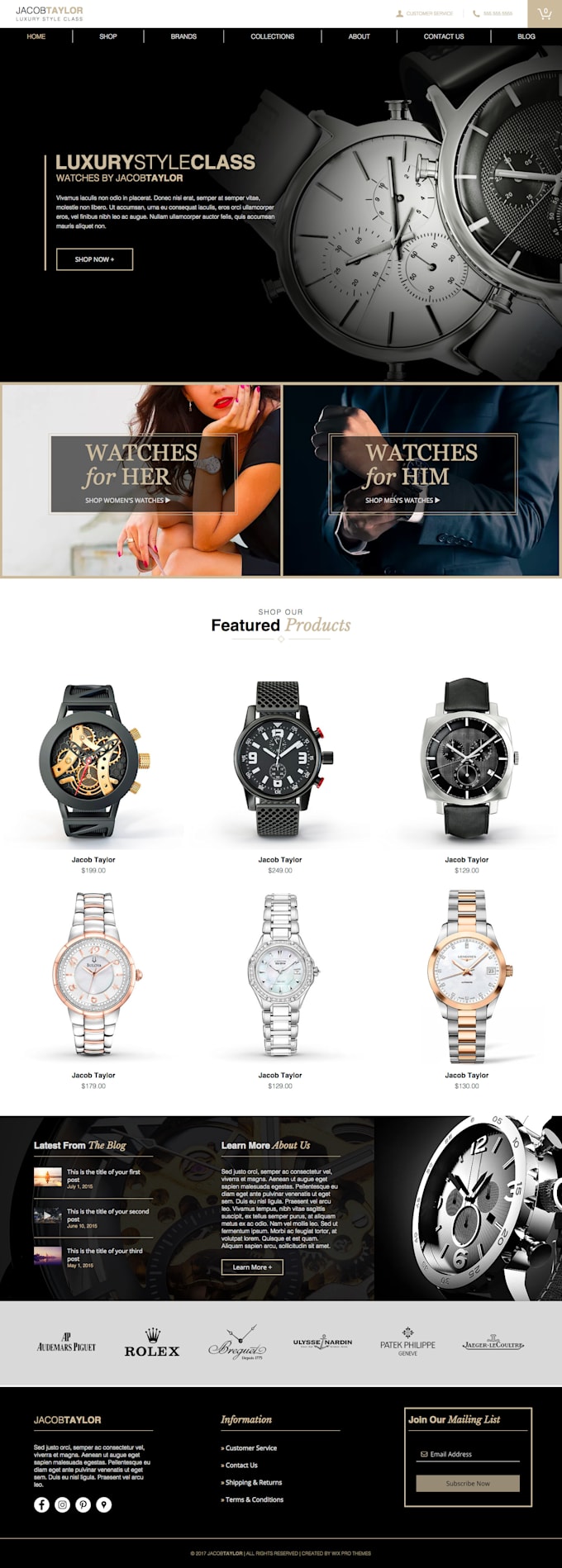 wix website redesign, design wix website and build wix website