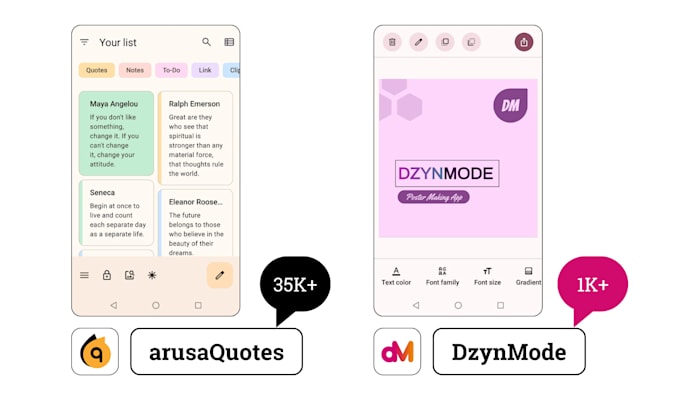 develop a native android app