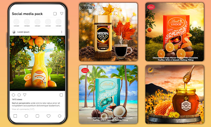 create creative post,banners,ads using photo manipulation
