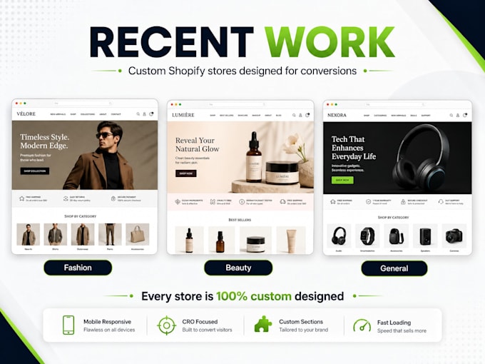 build shopify store, design shopify website and shopify store development