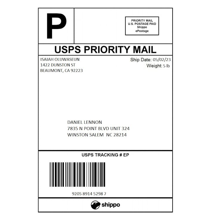 Do good usps shipping label by Isaiah1671 Fiverr