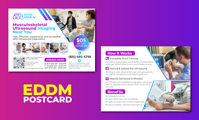 design a striking postcard, direct mail, eddm, mailer