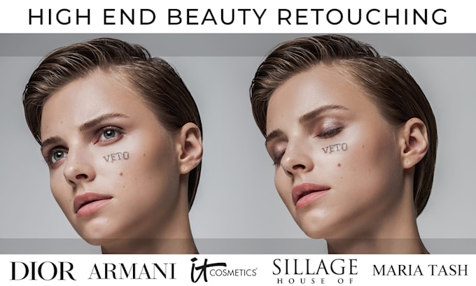do beauty retouching for skin, makeup and jewellery