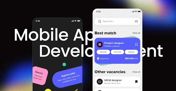 design and develop flutter android ios app using riverpod, getx, provider, bloc