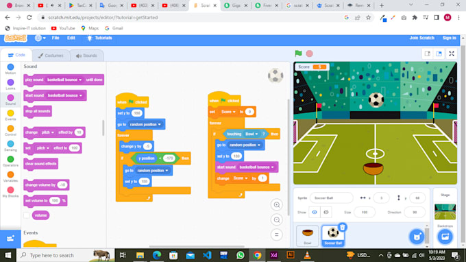 Develop scratch games and animations on scratch programming by ...