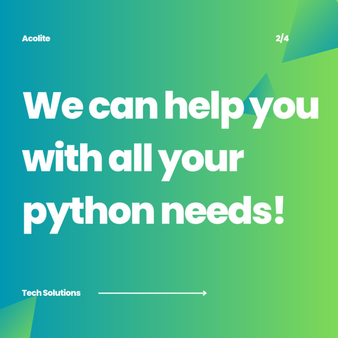 Write your python scripts by Acolite | Fiverr