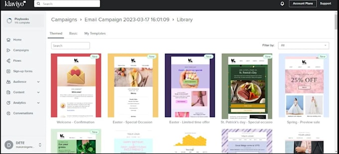 design klaviyo email templates