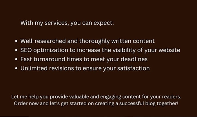be your website SEO content writer