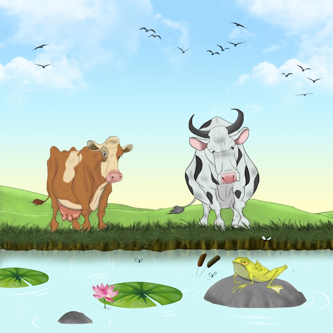 artwork for book illustrations and covers
