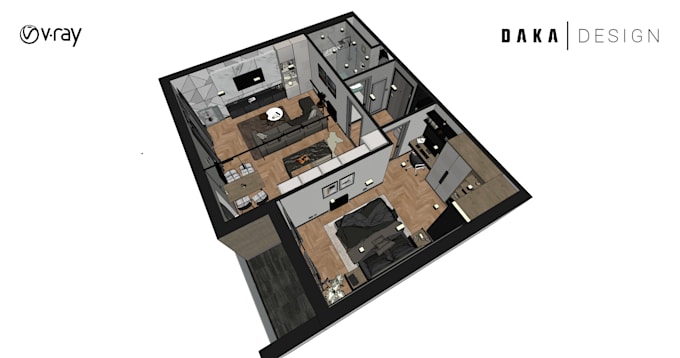 produce a high quality 3d floor plan