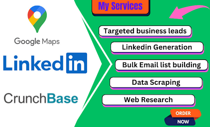 do highly targeted b2b linkedin lead generation, email list building,sales leads