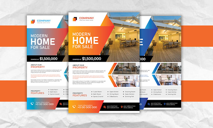 professional business flyer, brochure, leaflet, postcard design for you