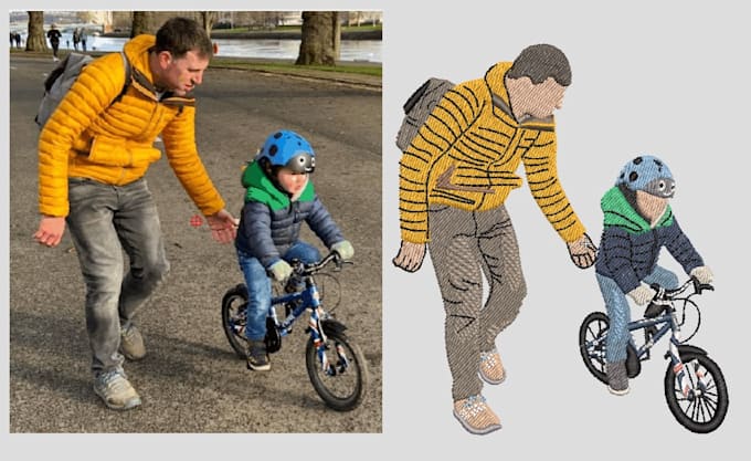transform your artwork into high quality embroidery designs