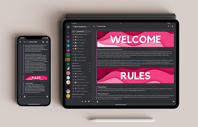 create esports or clan discord server