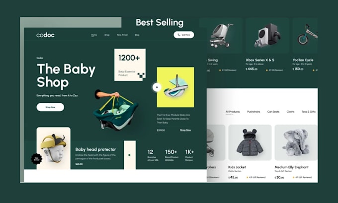 design a wix ecommerce store and a wix business website