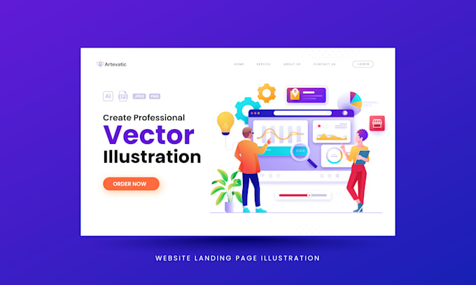 Design vector illustration for app, ui, and web design by Artevatic ...