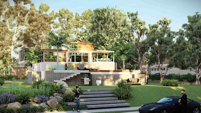 quick attractive exterior renders