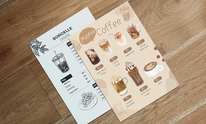 design coffee or restaurant flyer, menu, brochure