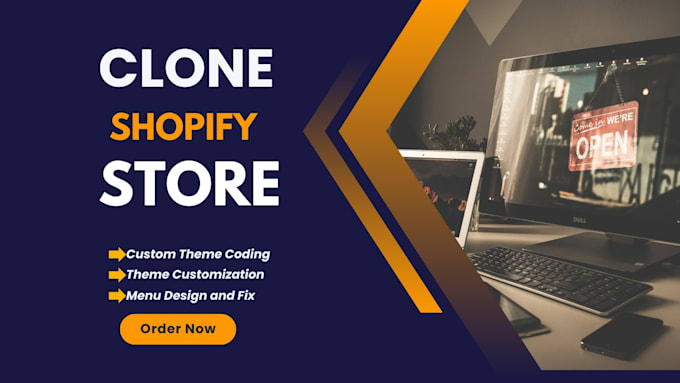 build shopify website and clone shopify store design for dropshipping