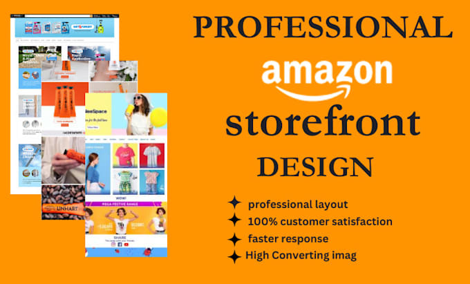 create amazon storefront design or brand store