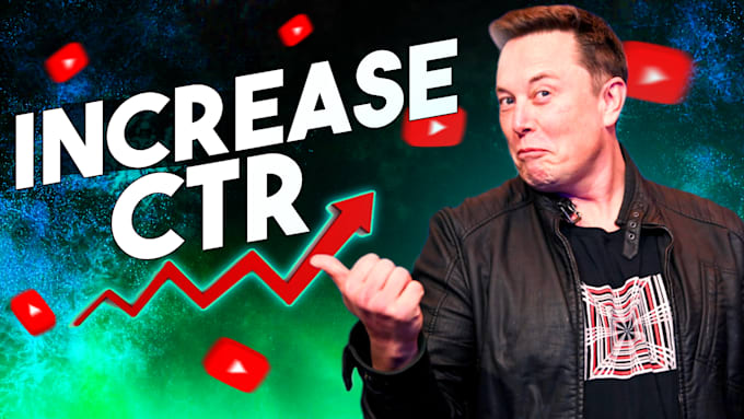 make youtube thumbnail design for higher CTR